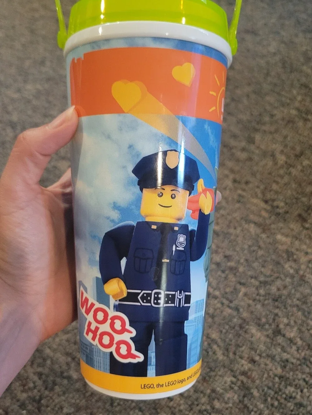 🔥5/$20 Legoland New York Resort Green Souvenir Tumbler